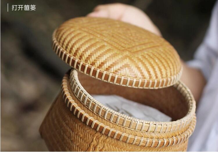 家佳樂文學(xué)手工編織收納篚簍竹編