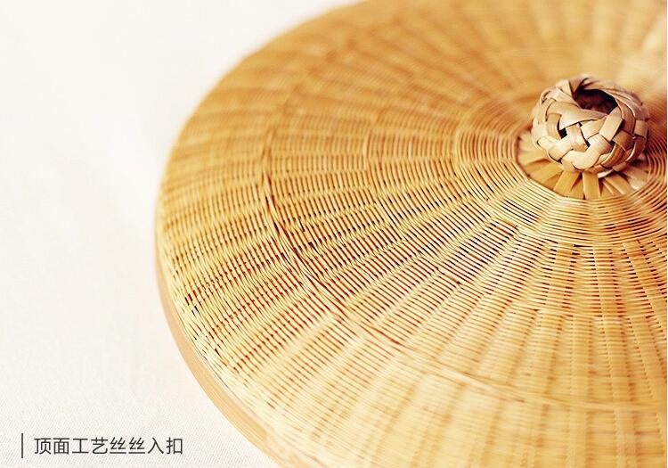 竹編制品家佳樂文學(xué)茶點收納簞籃