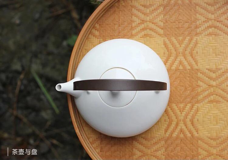 家佳樂文學(xué)家用竹編茶點(diǎn)收納托盤