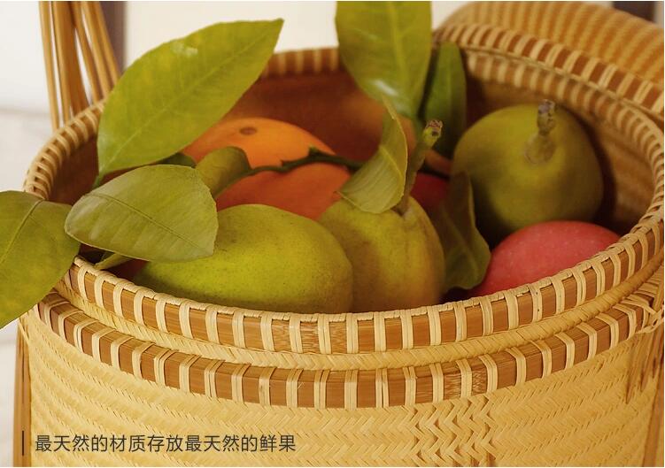 家佳樂文學(xué)竹編收藏品手工竹籃