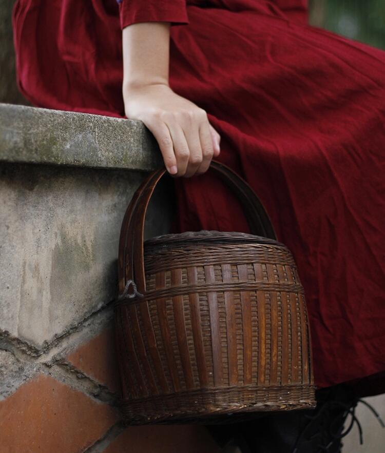 家佳樂文學(xué)竹編提籃