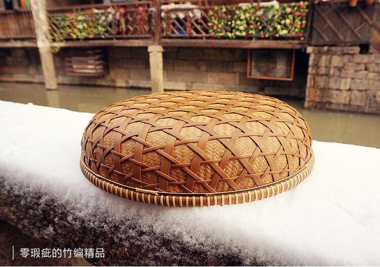 家佳樂文學(xué)家用竹編零食收納竹匾