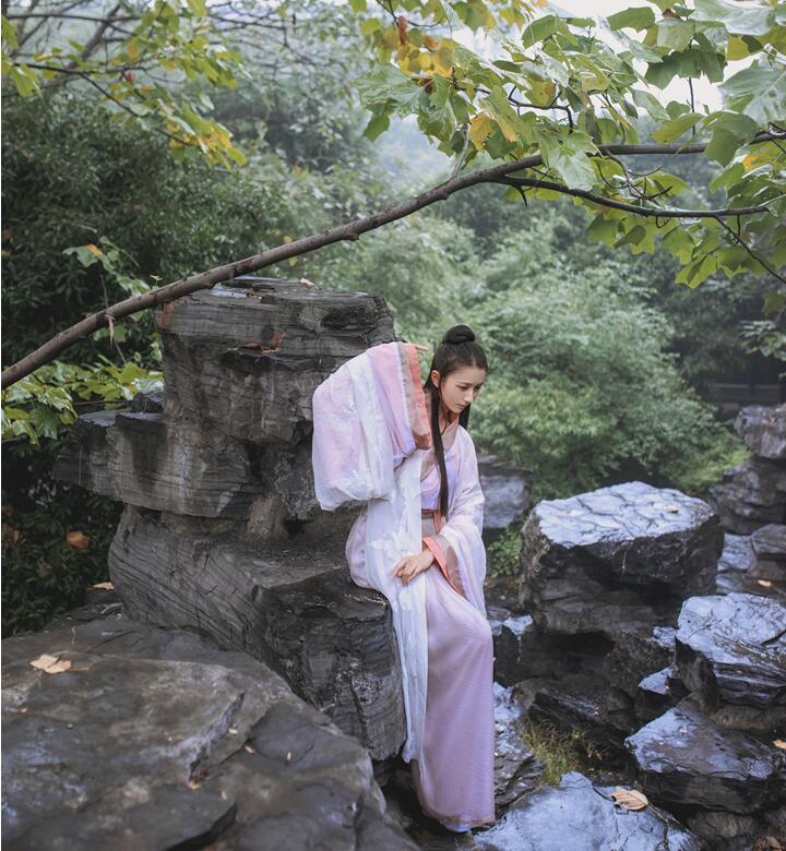 魏晉風漢服 七賢蝶夢廣袖襦裙