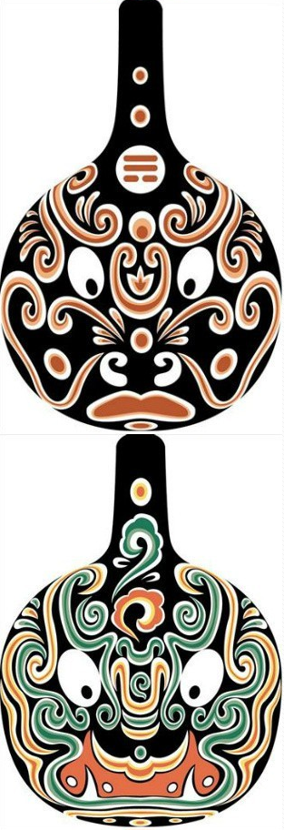 臉譜彩繪，馬勺彩繪臉譜