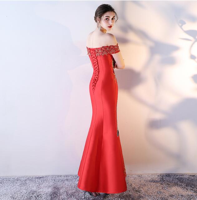 家佳樂(lè)文學(xué)刺繡綁帶中式婚禮禮服