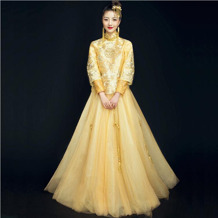 家佳樂文學(xué)刺繡嫁衣中式禮服圖片