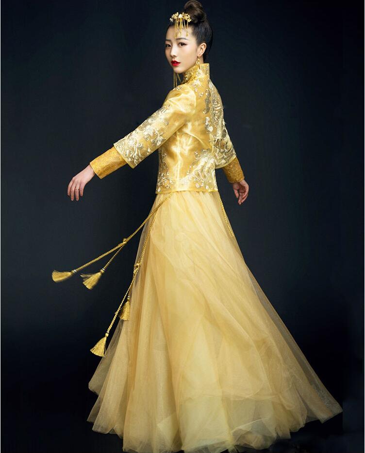 家佳樂文學(xué)刺繡嫁衣中式禮服圖片