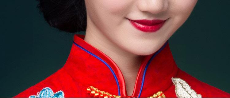 家佳樂文學刺繡中式婚紗中式禮服圖片