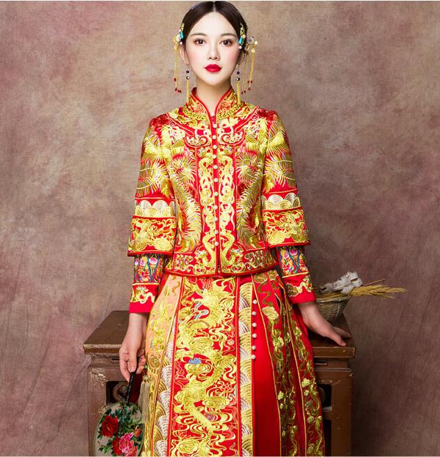 中式新娘服家佳樂文學(xué)嫁衣中式禮服圖片