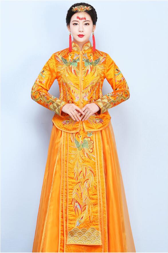 家佳樂(lè)文學(xué)龍鳳褂中式婚禮禮服圖片