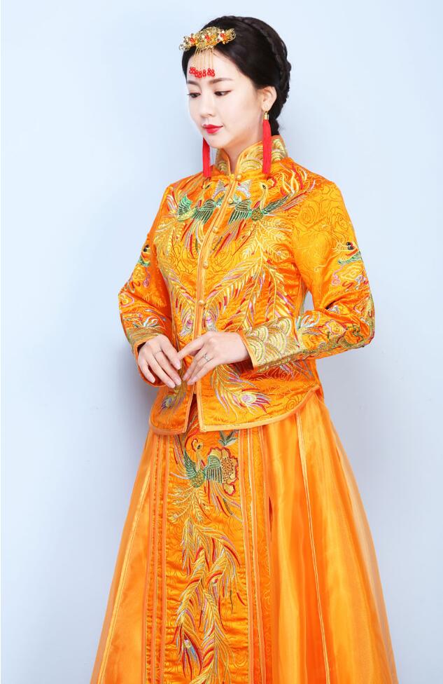 家佳樂(lè)文學(xué)龍鳳褂中式婚禮禮服圖片