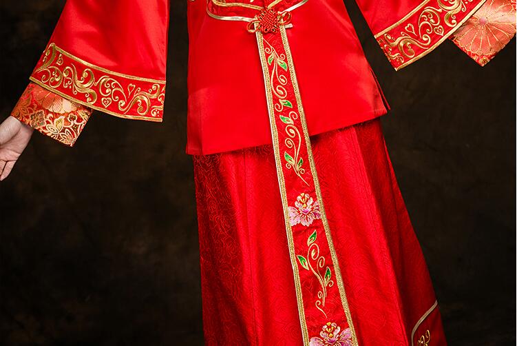 家佳樂文學(xué)秀禾服新娘禮服中式婚禮禮服