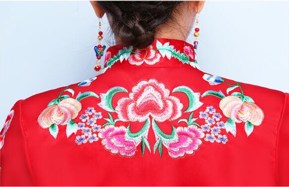 家佳樂文學(xué)龍鳳褂嫁衣中式婚禮禮服