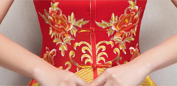 家佳樂(lè)文學(xué)新娘禮服中式婚禮禮服圖片