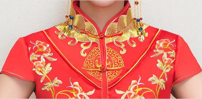 家佳樂(lè)文學(xué)新娘禮服中式婚禮禮服圖片