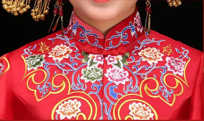 家佳樂文學新娘禮服中式婚禮禮服