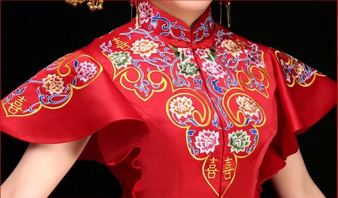 家佳樂文學新娘禮服中式婚禮禮服