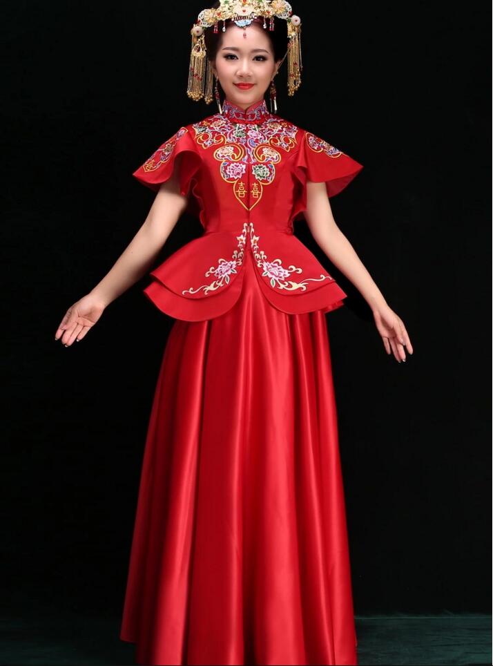 家佳樂文學新娘禮服中式婚禮禮服