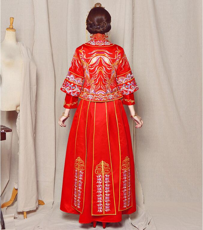 家佳樂(lè)文學(xué)秀禾服刺繡裙褂中式禮服