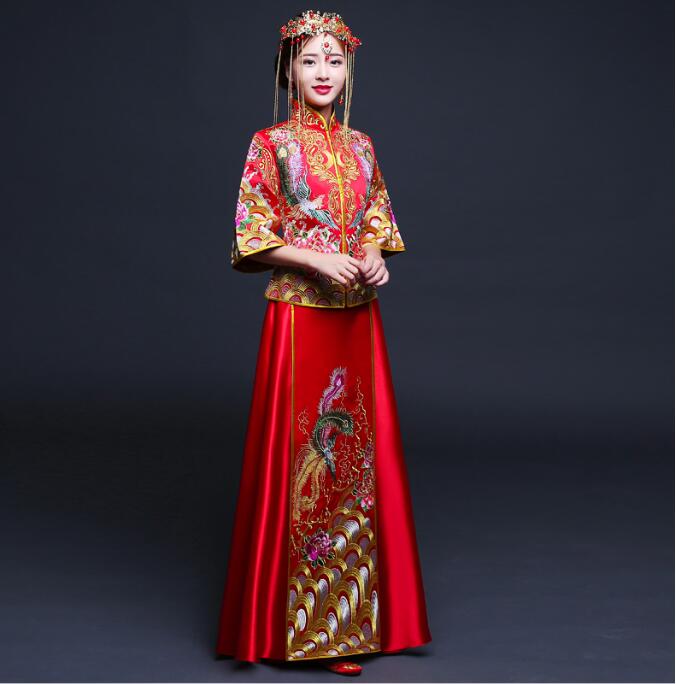 家佳樂(lè)文學(xué)刺繡秀禾服中式禮服