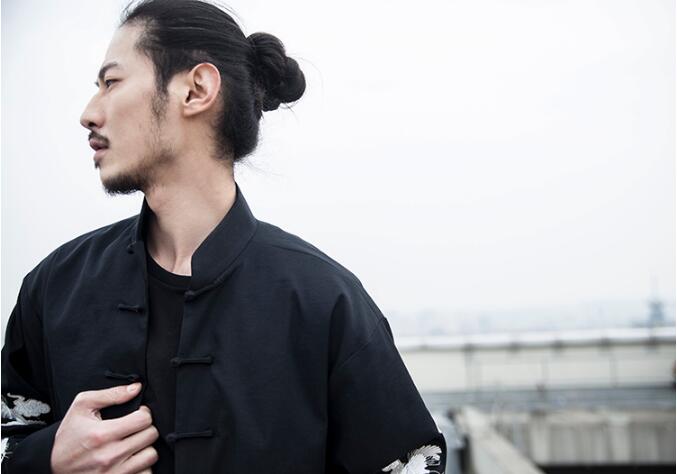 民族復(fù)古家佳樂文學(xué)仙鶴祥云繡花盤扣唐裝