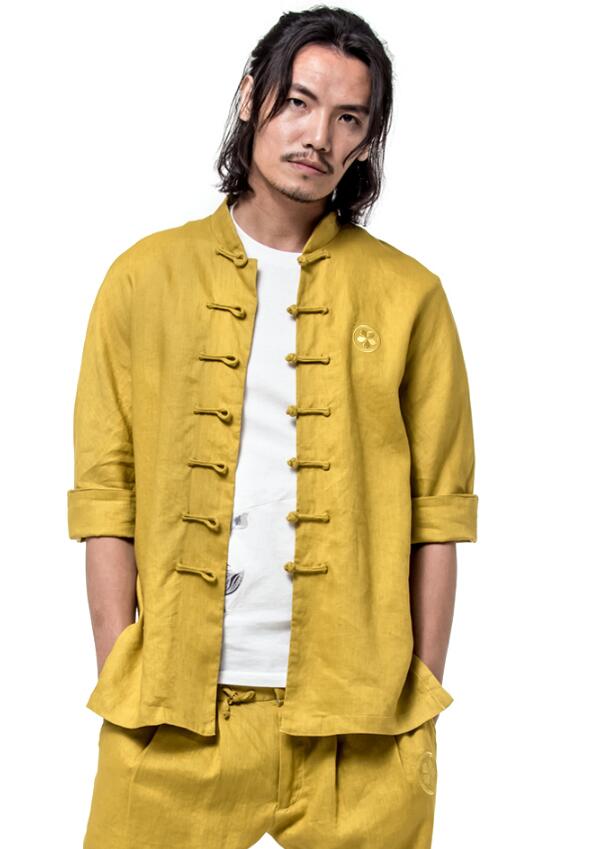 家佳樂文學(xué)復(fù)古刺繡男士唐裝