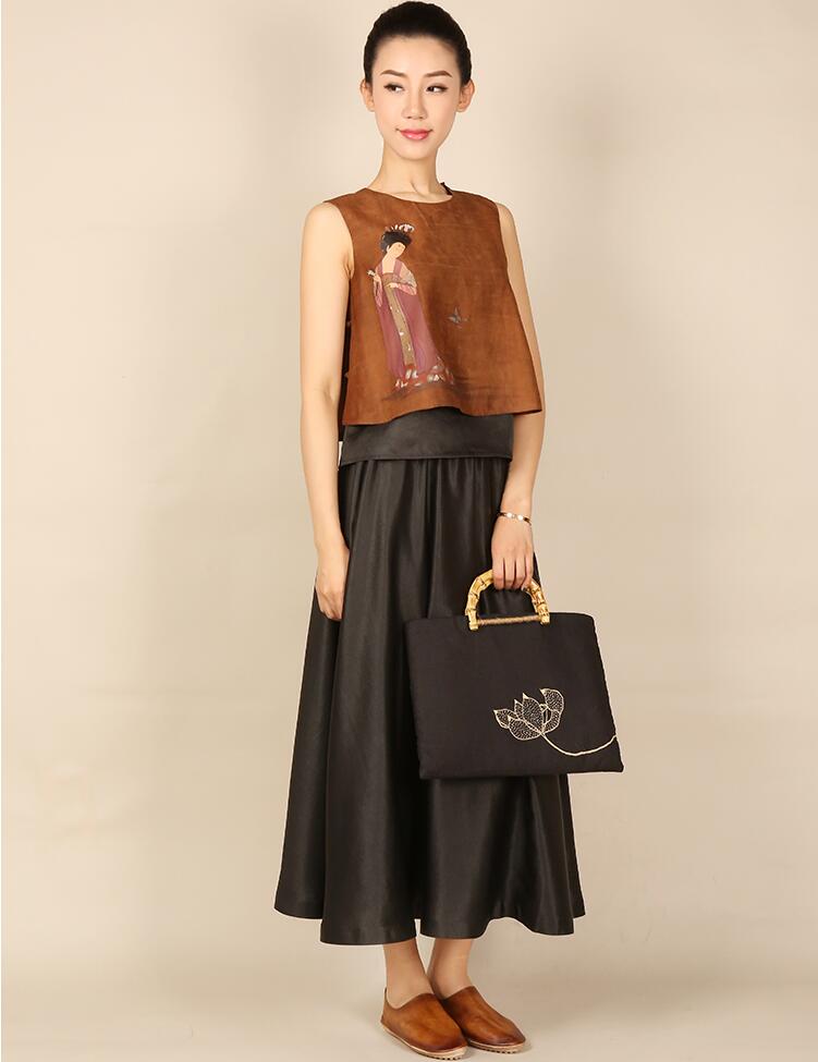 家佳樂文學(xué)中式背心女士唐裝