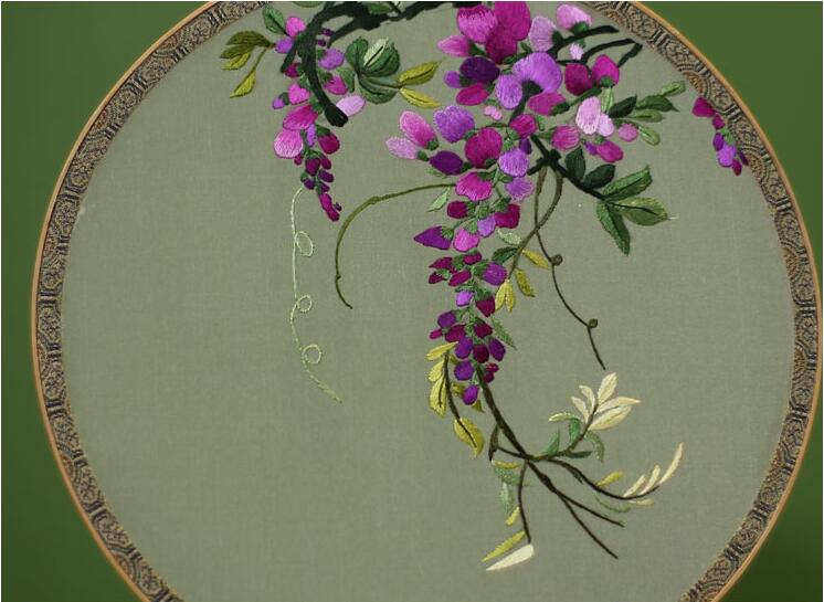 家佳樂文學蘇繡真絲團扇