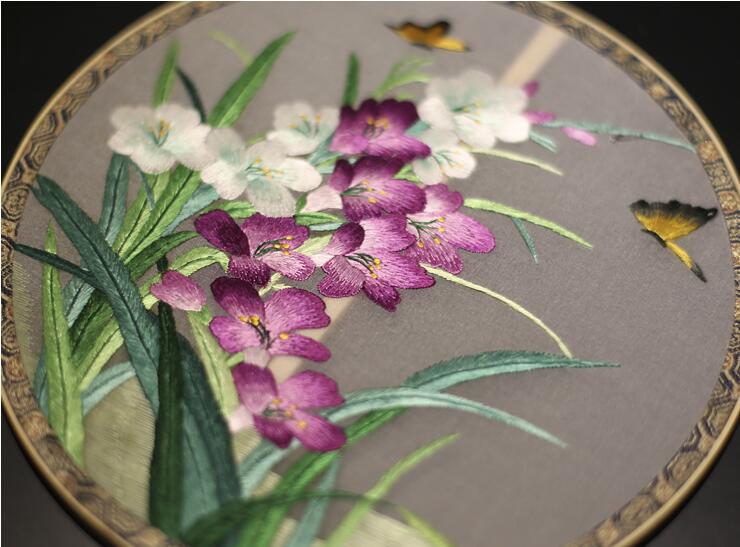 家佳樂文學(xué)刺繡真絲團(tuán)扇