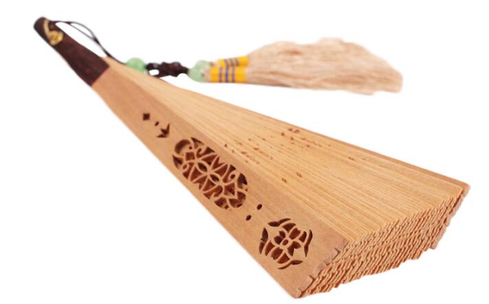 家佳樂文學(xué)紅檀香扇折扇圖片