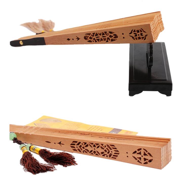 家佳樂文學(xué)紅檀香扇折扇圖片