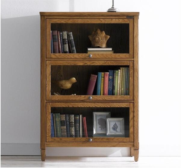 家佳樂(lè)文學(xué)水曲柳中式柜子書(shū)架