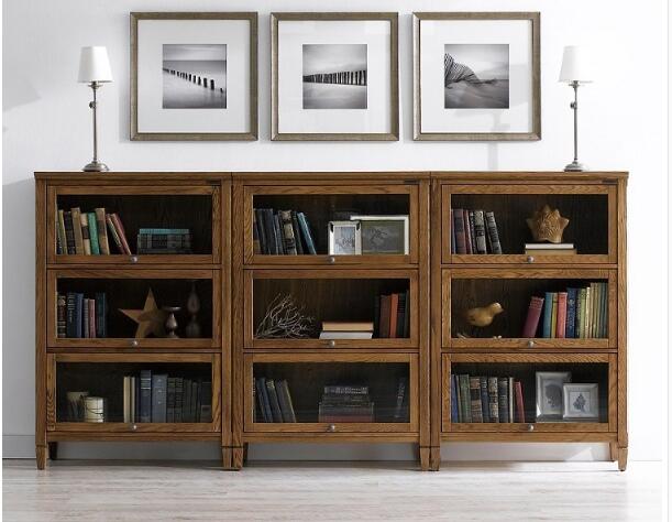 家佳樂(lè)文學(xué)水曲柳中式柜子書(shū)架