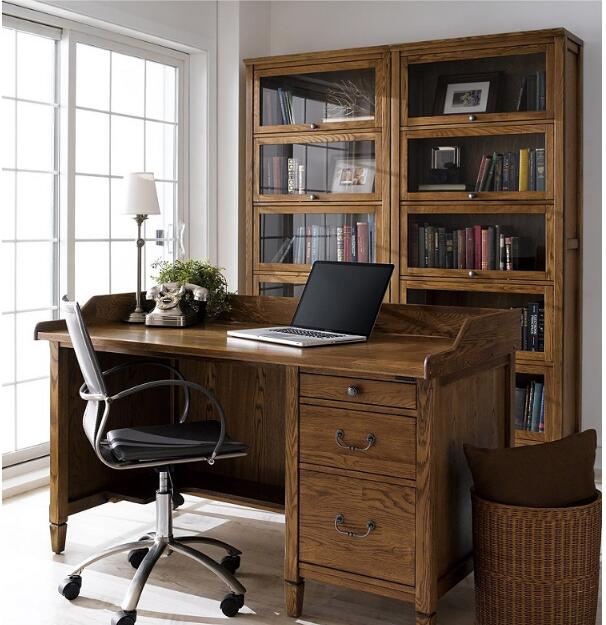 家佳樂(lè)文學(xué)水曲柳中式柜子書(shū)架