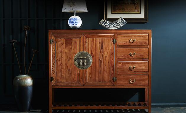 古典雕花實木中式柜子圖片