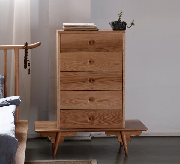 復古橡木中式柜子，五斗柜子圖片