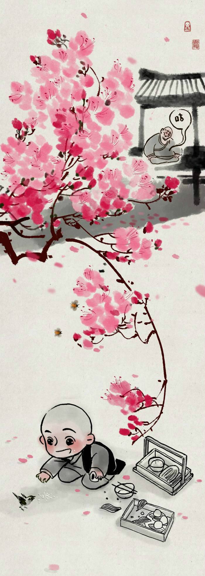 古風(fēng)動(dòng)漫《一禪小和尚》古風(fēng)壁紙