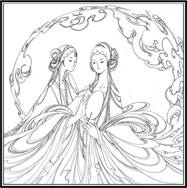 白蛇傳的故事，白蛇傳繪本插畫