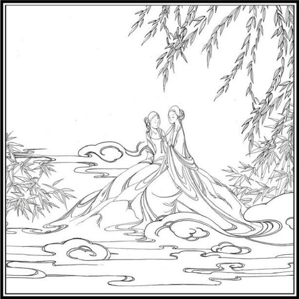 白蛇傳的故事，白蛇傳繪本插畫