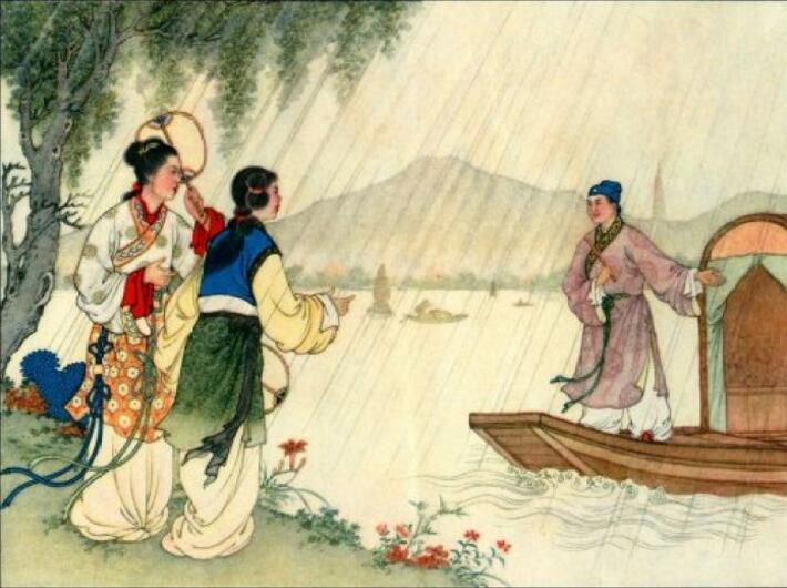 家佳樂文學(xué)白蛇傳奇，白蛇傳繪本插畫