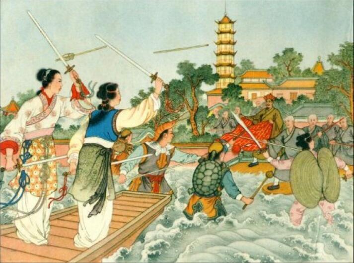 家佳樂文學(xué)白蛇傳奇，白蛇傳繪本插畫