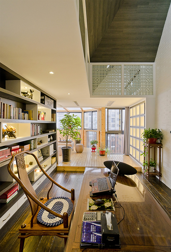 簡(jiǎn)潔清爽的會(huì)舍新中式裝修設(shè)計(jì)