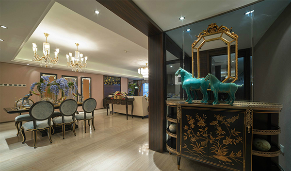 新中式裝飾風(fēng)格，會(huì)舍裝修設(shè)計(jì)