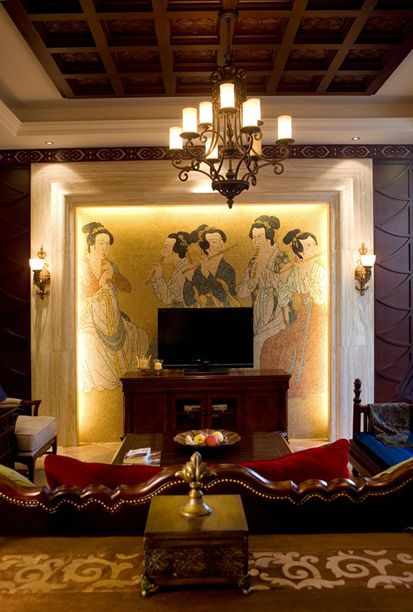 裝修設(shè)計(jì)圖，新中式會(huì)舍設(shè)計(jì)