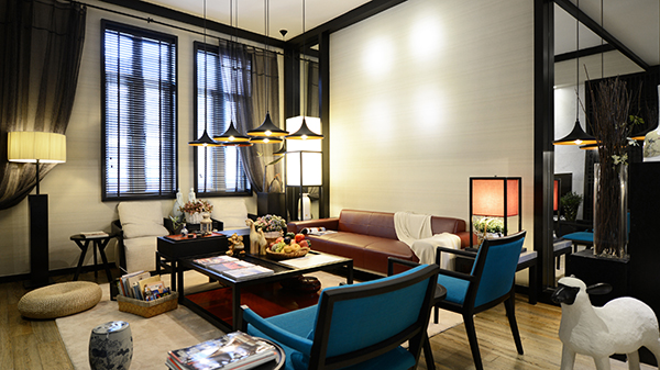 新中式裝修設計圖，會舍裝修圖