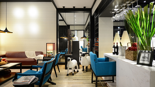 新中式裝修設計圖，會舍裝修圖