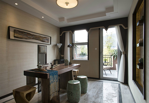 新中式裝修設(shè)計，新中式會舍裝修