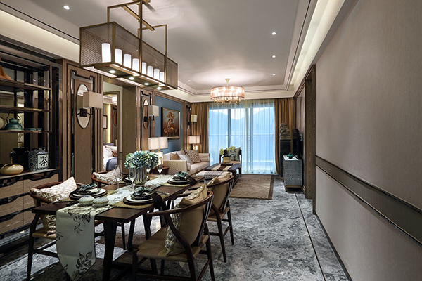 新中式裝修設(shè)計，會舍裝修(六)