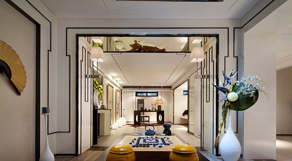 新中式裝修設(shè)計，會舍裝修設(shè)計圖（一）