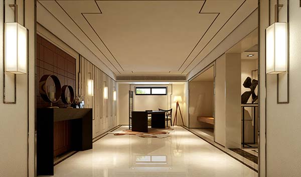 新中式裝修設(shè)計，會舍裝修設(shè)計圖（一）